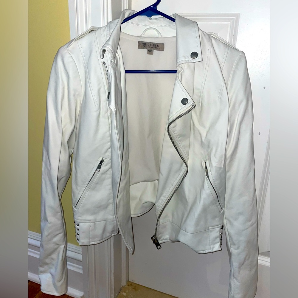 GUESS Leather Moto Jacket